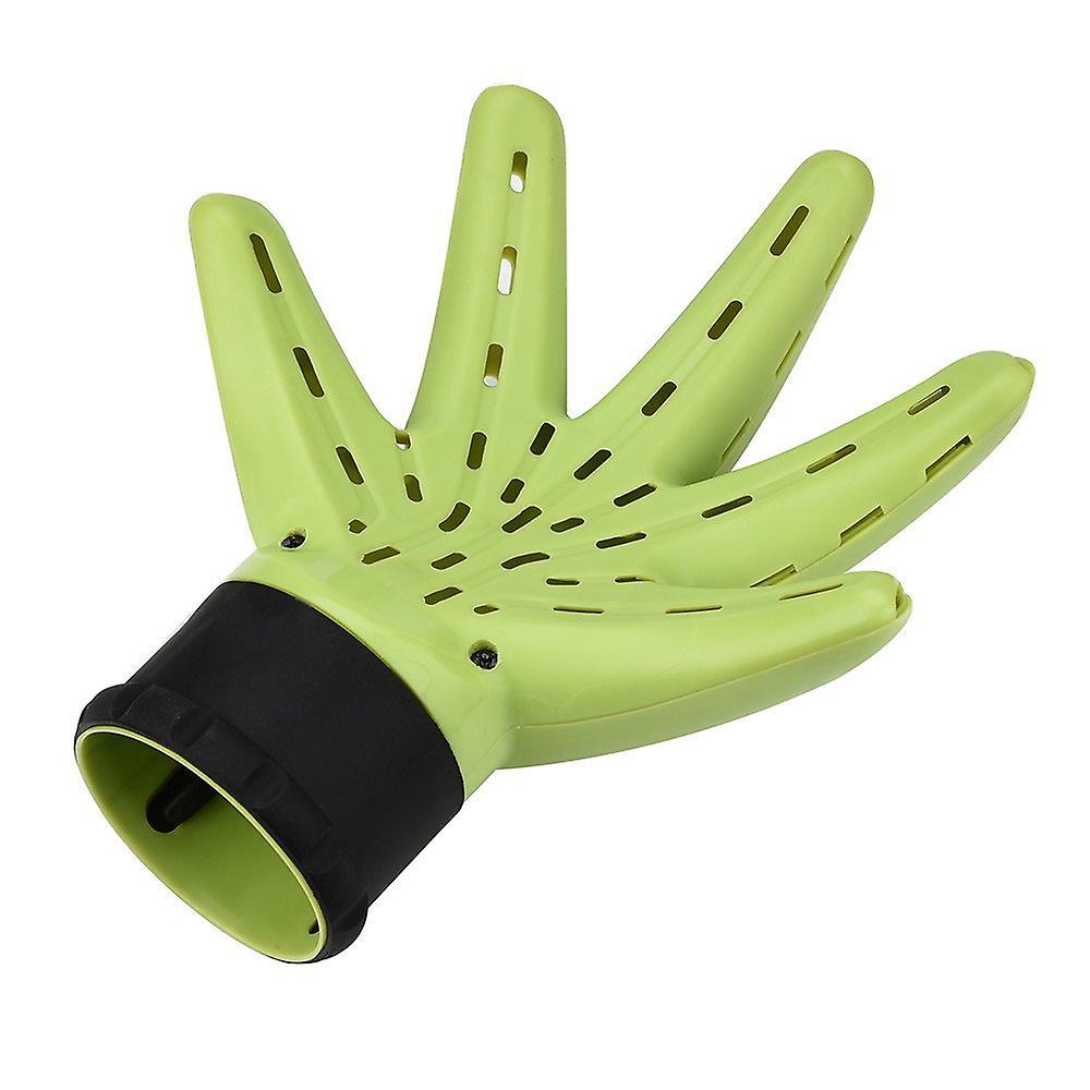 Wuhing Hair Dryer Diffuser, Hand Shape Curly Hair Styling Tools Hairdresser Hairstyling Accessories Dryer Diffuser Cover Green