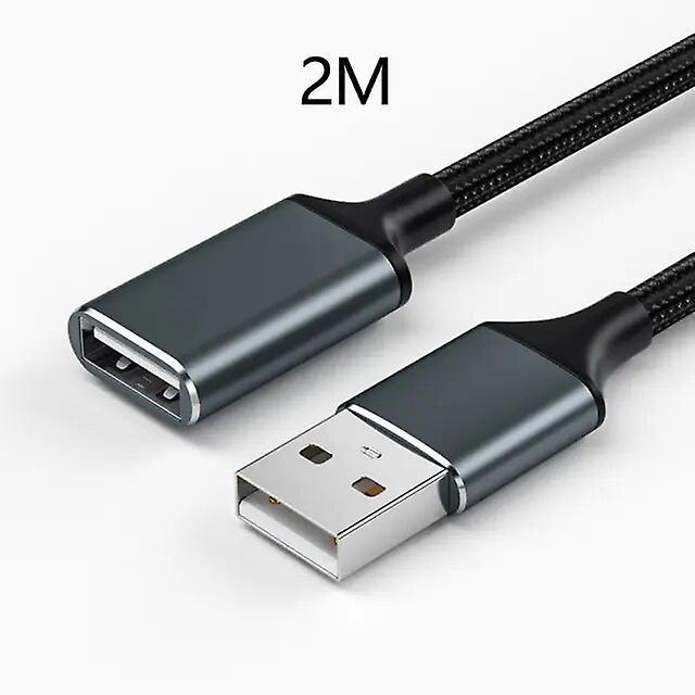 Unitoney USB Braided Extension Cable 1M 2M 3 Meters Male To Female Computer 2.0USB Flash Drive Mouse Keyboard Data Connection Cable