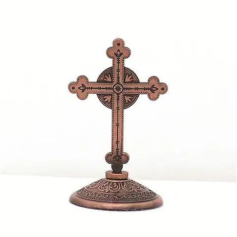 Cciyu Jesus Cross Home Decor Vintage Catholic Metal Christ Jesus Icon Decoration Orthodox Religious Church Utensils Christmas Gift Chocolate CHINA