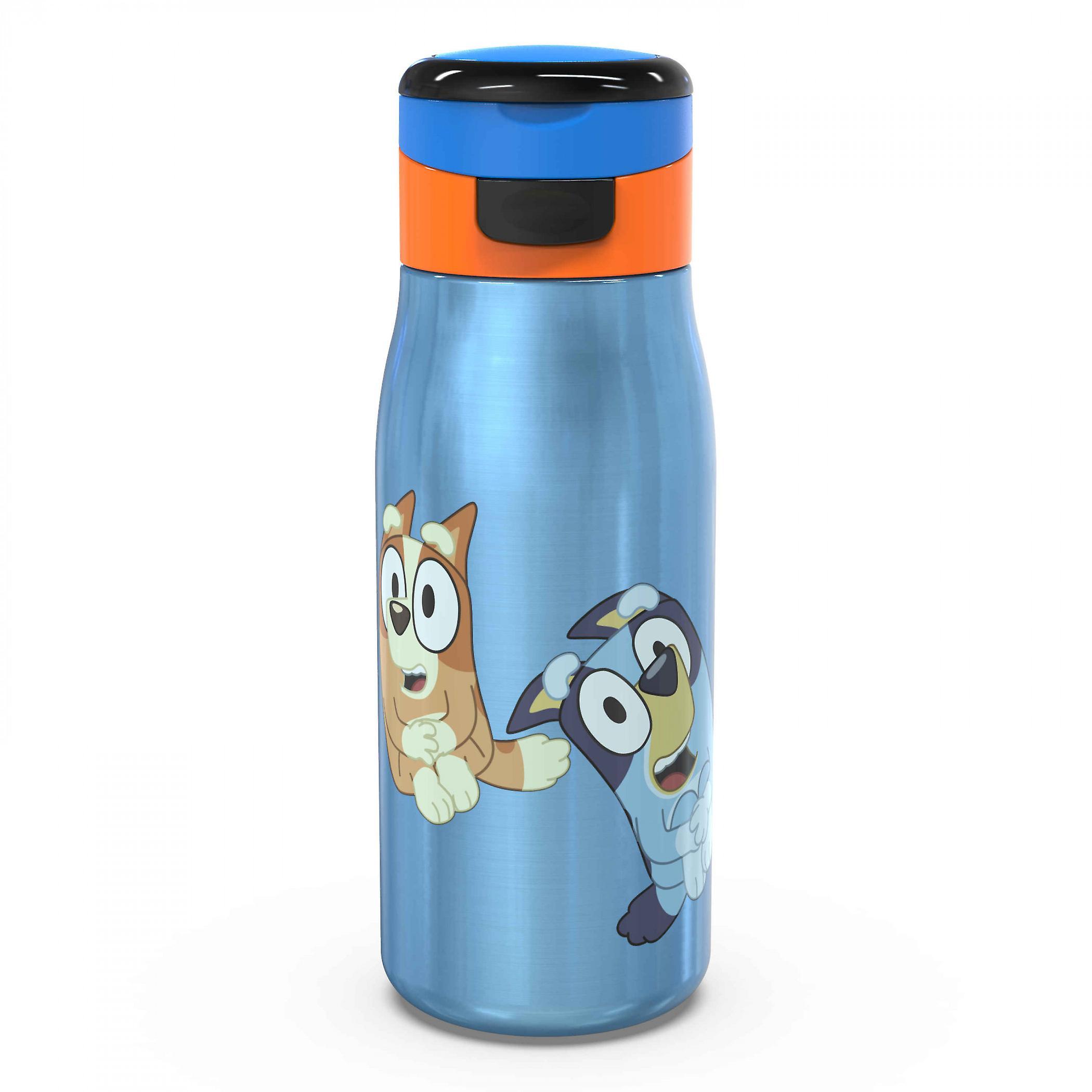 Cartoons Bluey and Bingo 13.5oz Stainless Steel Double Walled Water Bottle Blue