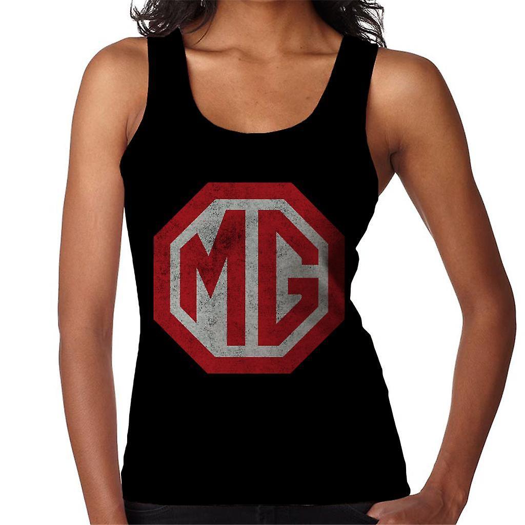 MG Classic Logo British Motor Heritage Women's Vest Black Large