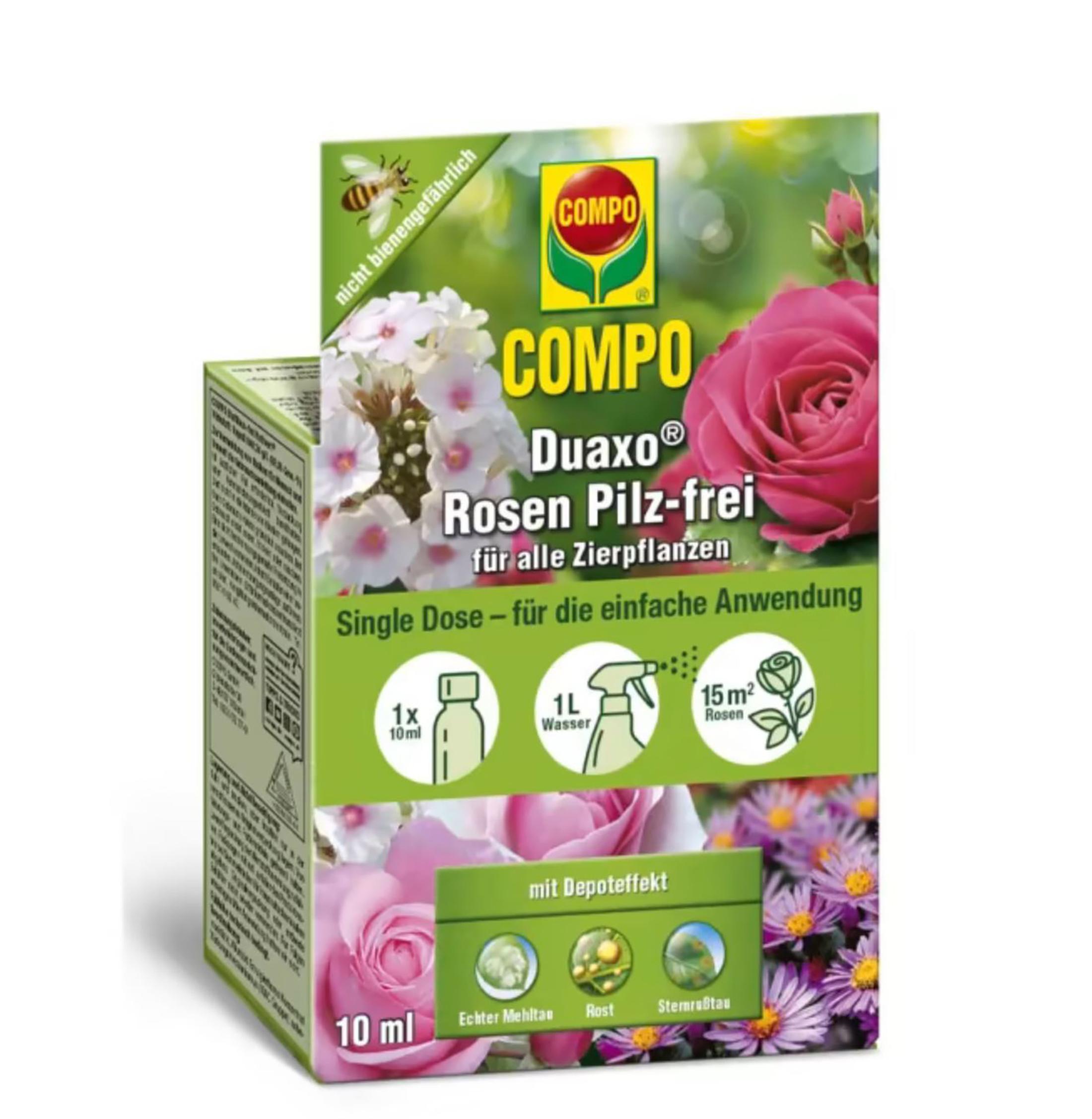 Compo GmbH COMPO Duaxo® Roses Mushroom-free for all ornamental plants - Single Can, 10 ml