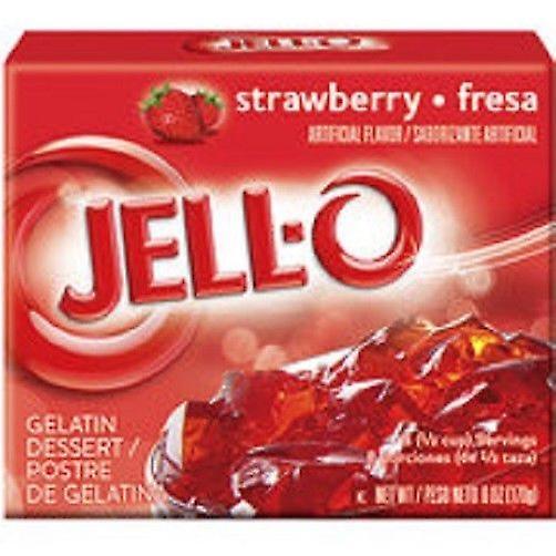 Jell-O Jello Strawberry Instant Jello Gelatin Mix 6 oz Box