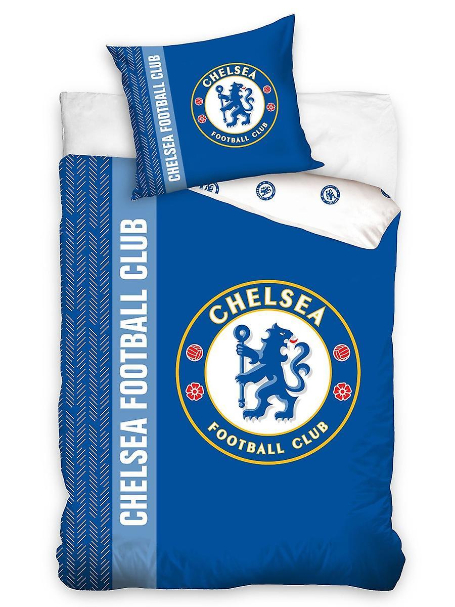 Chelsea FC Single Cotton Duvet Cover And Pillowcase Set - European Size