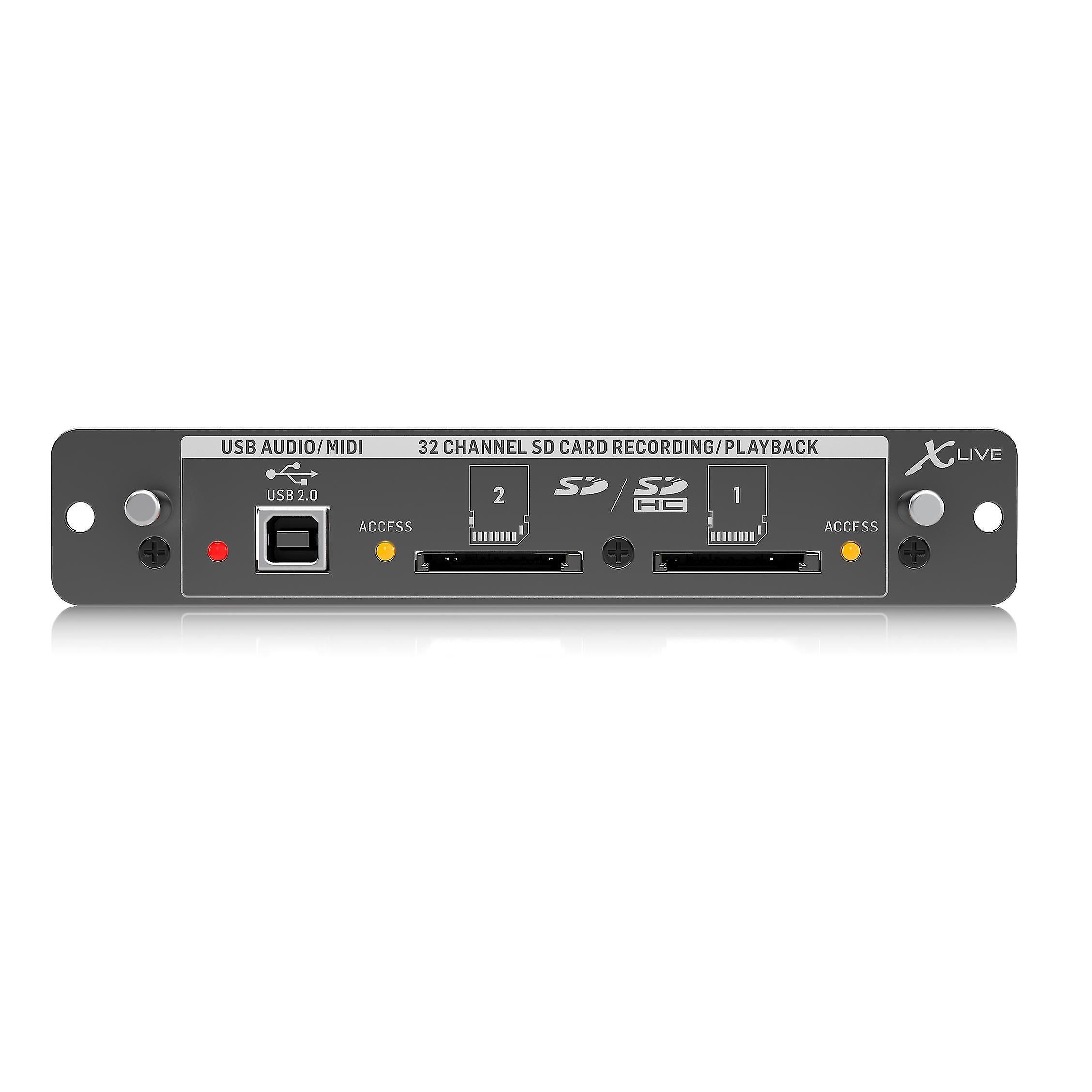 ffzzbg Behringer X-live Signature X32 Expansion Card For 32 Channel Live Recording/playback On Sd/sdhc Cards,usb Audio/midi Interface