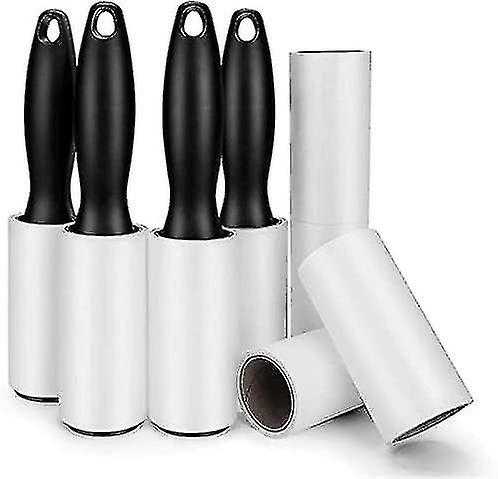 Sega 480 Sheet Extra Sticky Lint Roller - Pet Hair Remover For Clothes - 4 Handles + 8 Refills Pack (4 Handles + 8 Refills)