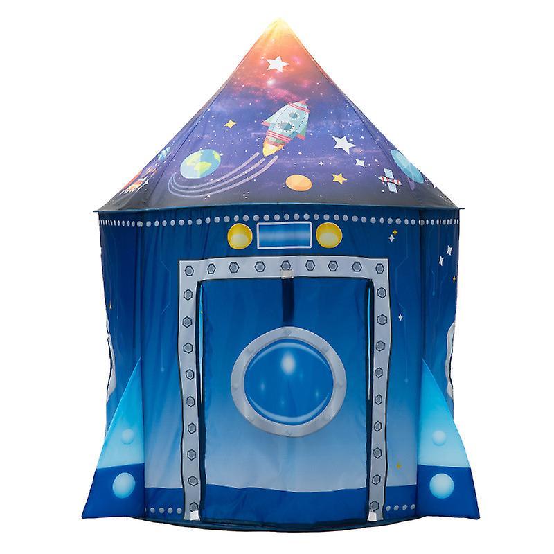 Phwj Children's Play Tent Rocket Astronaut Space Transportation Home Indoor And Outdoor Boys Girls For Household Garden Toy Pop-up