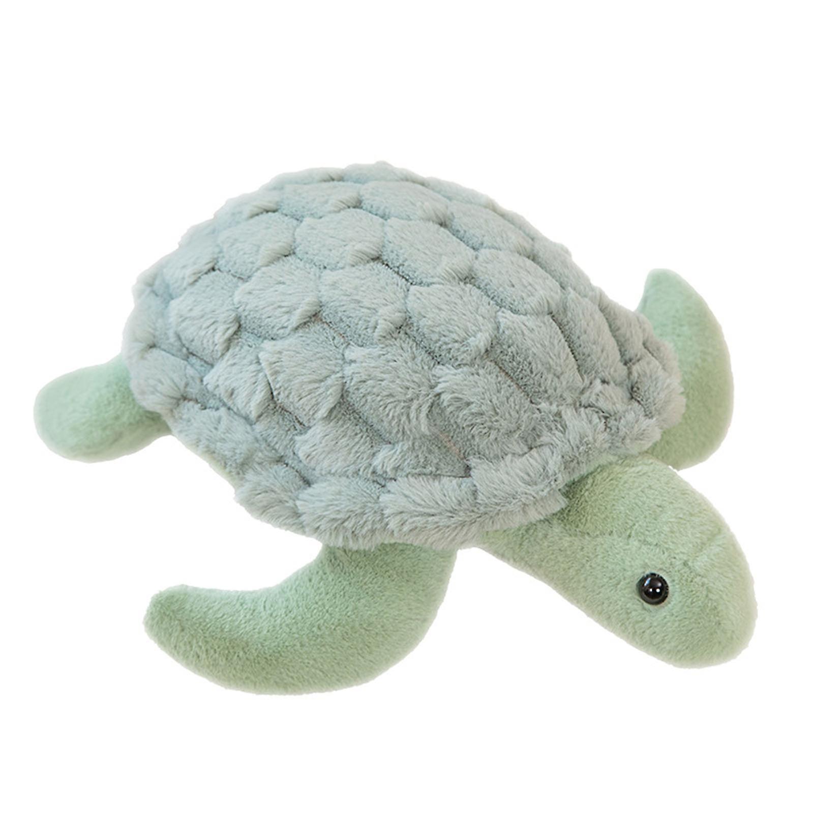 Yamaler Stuffed Toy Realistic Appearance Adorable Tortoise Plush Toy Soft PP Cotton Stuffed Animal for Kids Adults Green S