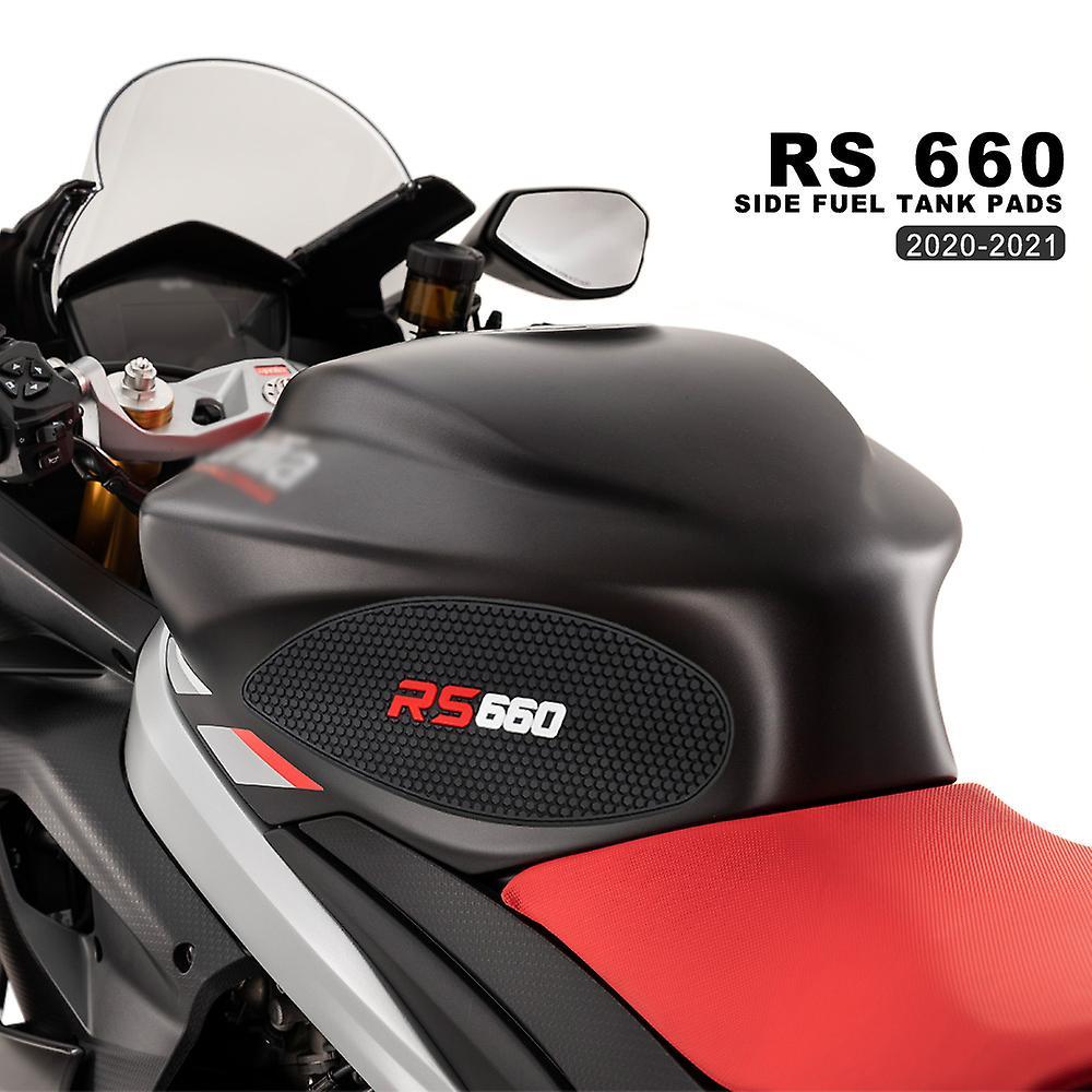 Redkid Motorcycle Accessories Non-slip Side Fuel Tank Pads Stickers Waterproof Pad Sticker Fit For Aprilia Rs 660 Rs660 2020 2021 Black