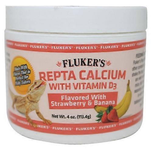 Fluker's Flukers Strawberry Banana Flavored Repta Calcium, 2 oz (Pack of 1)