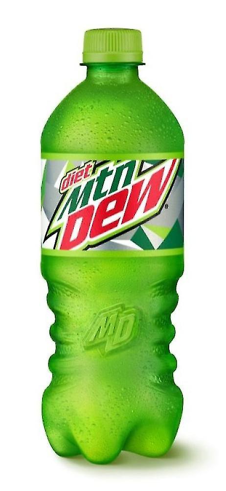 Diet Mountain Dew Citrus Soda Pop Soft Drink Beverage 20 oz., 1 Single Bottle