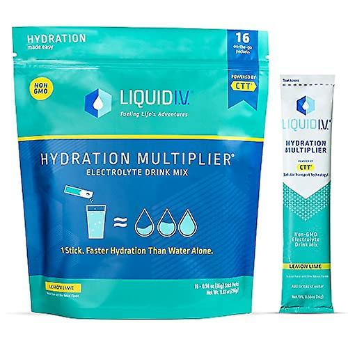 Liquid i.v. lemon lime 16 sticks hydration multiplier