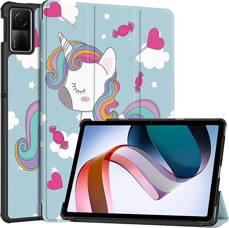 Zhongyun Tablet Cases For Xiaomi Redmi Pad Se 11 Inch 2023 Released, Flip Pu Leather Smart Auto Sleep/wake Function, Corlorful Unicorn