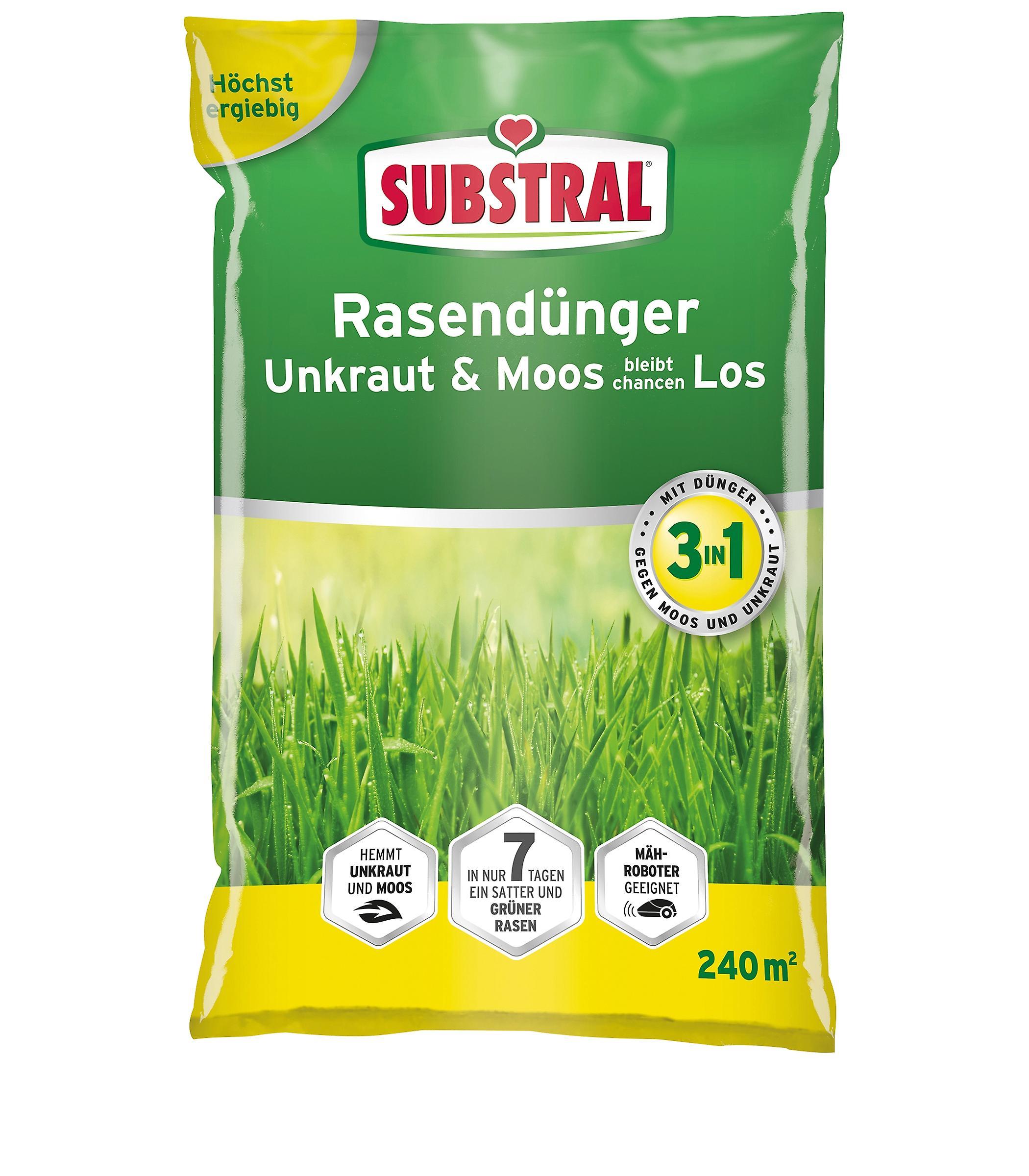 SUBSTRAL® Lawn Fertilizer Weed & Moss Doesn't stand a chance, 7.2 kg