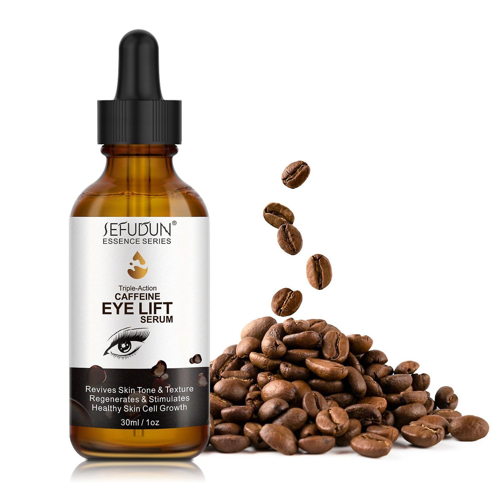 unbrand Caffeine Eye Serum - Reduces Puffiness, Dark Circles, Under Eye Bags, Wrinkles And Fine Lines Around Eyes - 30ml A