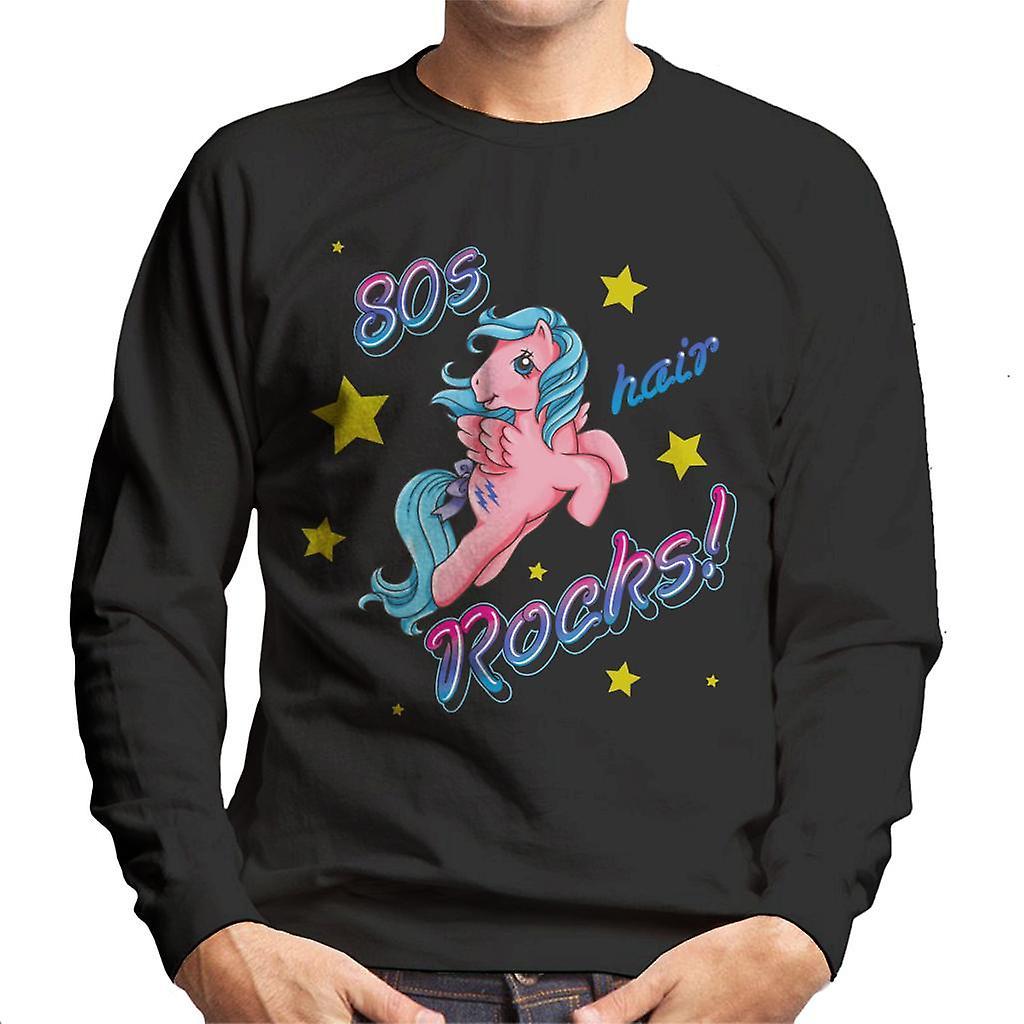 My Little Pony 80s Hair Rocks Men's Sweatshirt Black X-Large