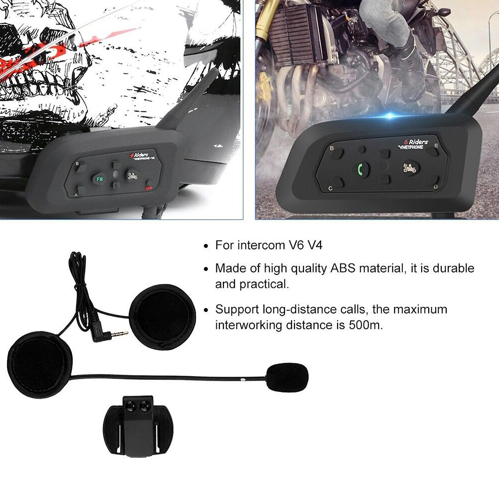 Woyaz Earhook Headset Earphone for V4/V6 Motorcycle Intercom with Universal Pairing, 3.5mm Jack - New