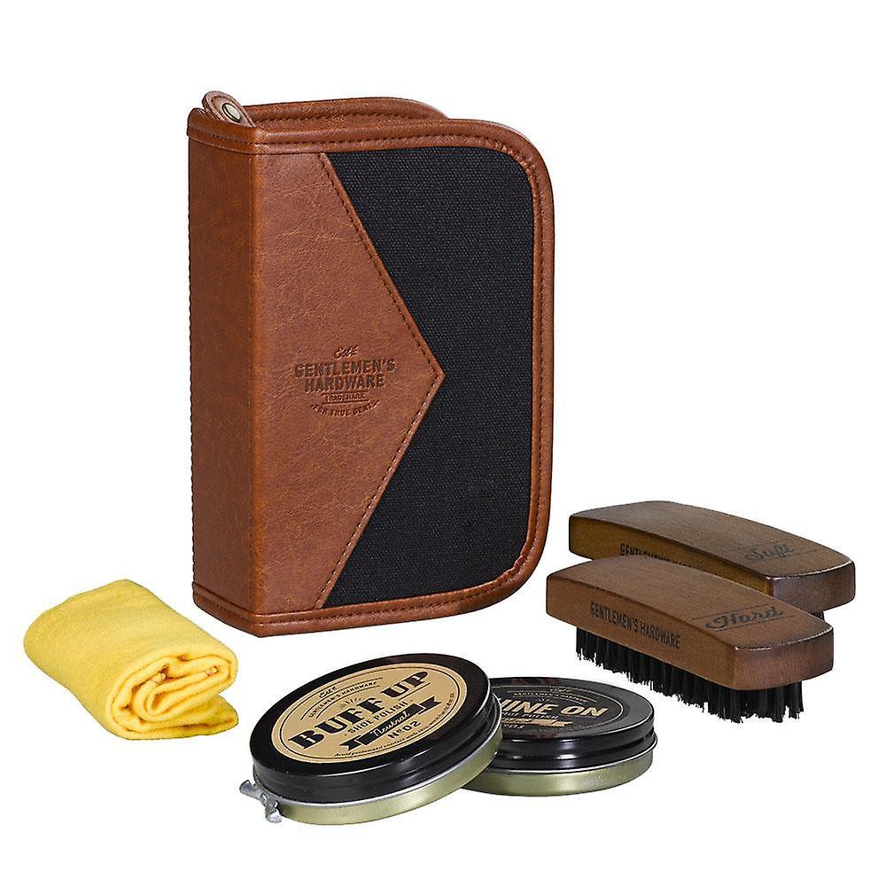 Gentlemen's Hardware - Charcoal Shoe Shine Kit