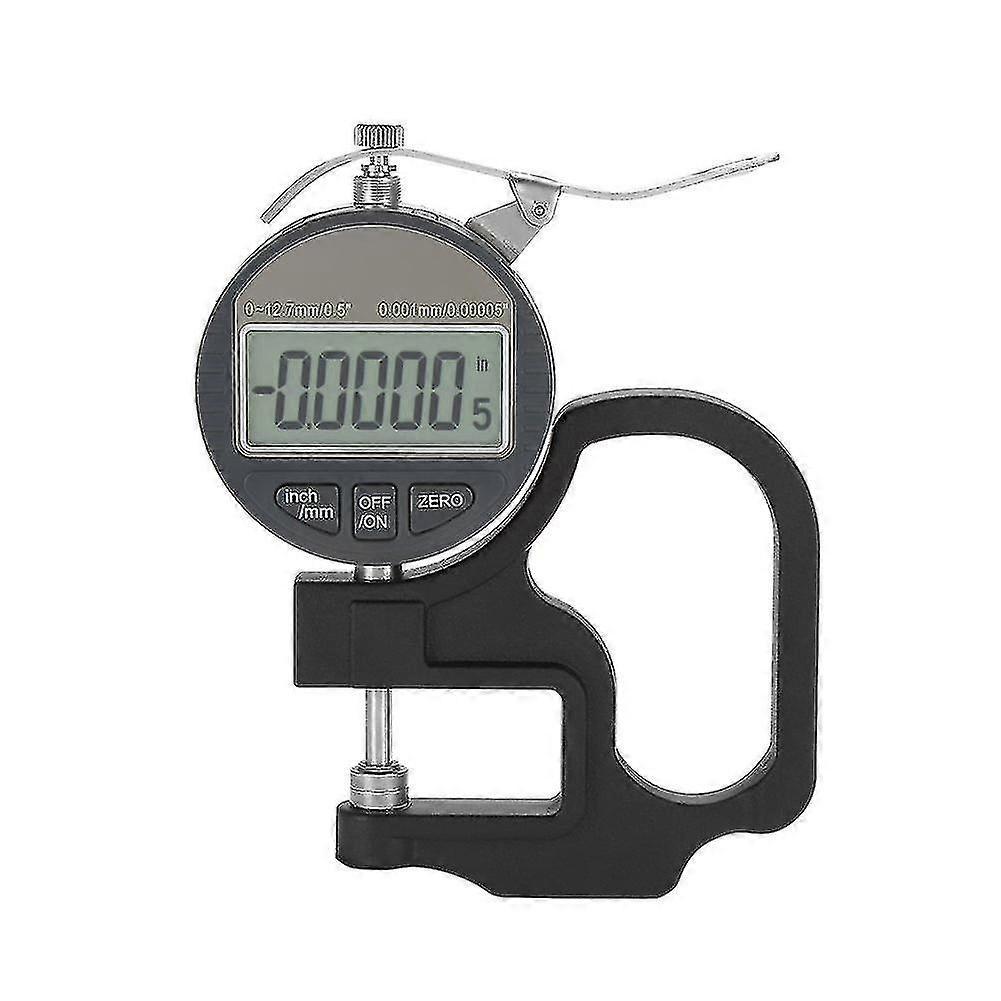 Zhiyi 0.001mm Digital Thickness Gauge Meter Electronic Micrometer In 0-12.7mm Range For Paper Leather Cloth Wire Measuring Tool