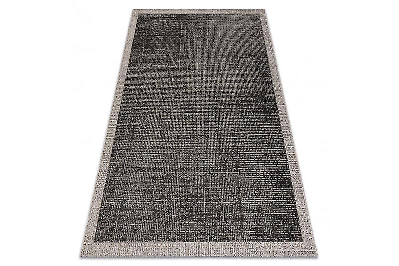 Dywany Łuszczów CARPET SIZAL FLOORLUX 20401 Frame black / silver grey 240x330 cm