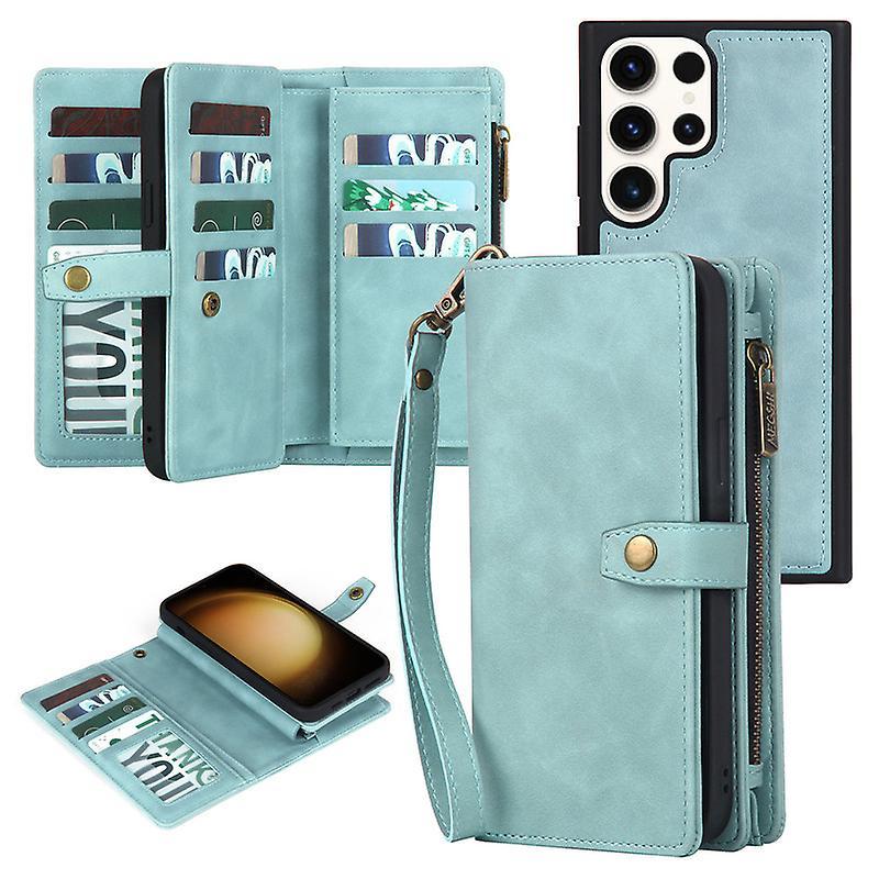 Phone Case For Samsung Galaxy S23 Ultra Wallet Case With Rfid Blocking Credit Card Holder,flip Book Pu Leather Protective Cover Women