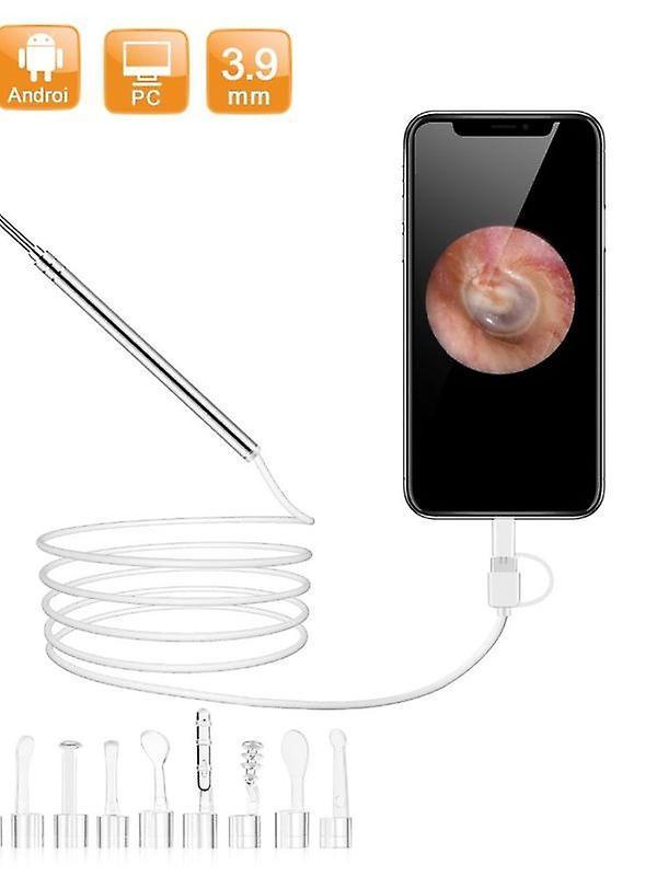 Ear Care 2MP 3.9mm EarPick Endoscope Camera Ear Wax Removal Otoscope Inspection Earscope Cleaner 3in1 USB Ear Camera  Ear Wax Removal Kits USB For ...