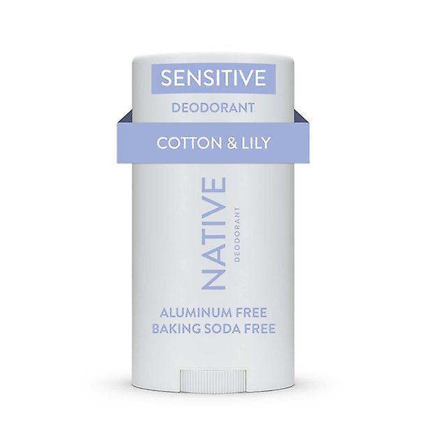 Native Sensitive Deodorant, Cotton & Lily, Aluminum Free, Sulfate Free, Paraben Free 2.65 Oz