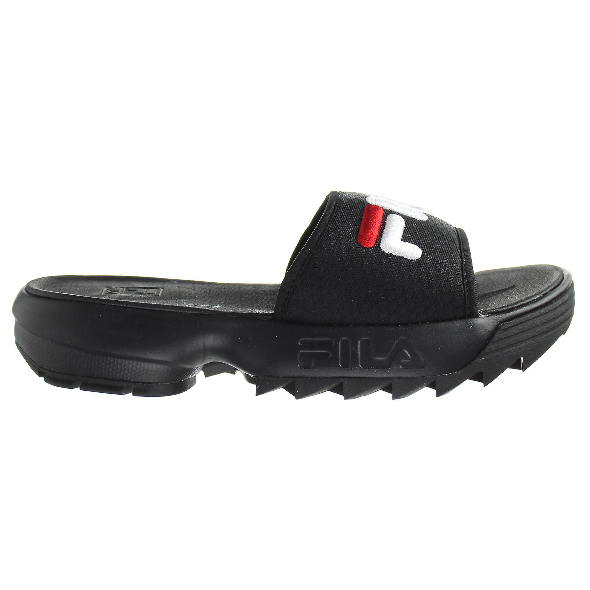 Fila Disruptor Slide Slip-On Black Synthetic Womens Sliders 1010868 25Y UK 4.5 EU 38 US 7