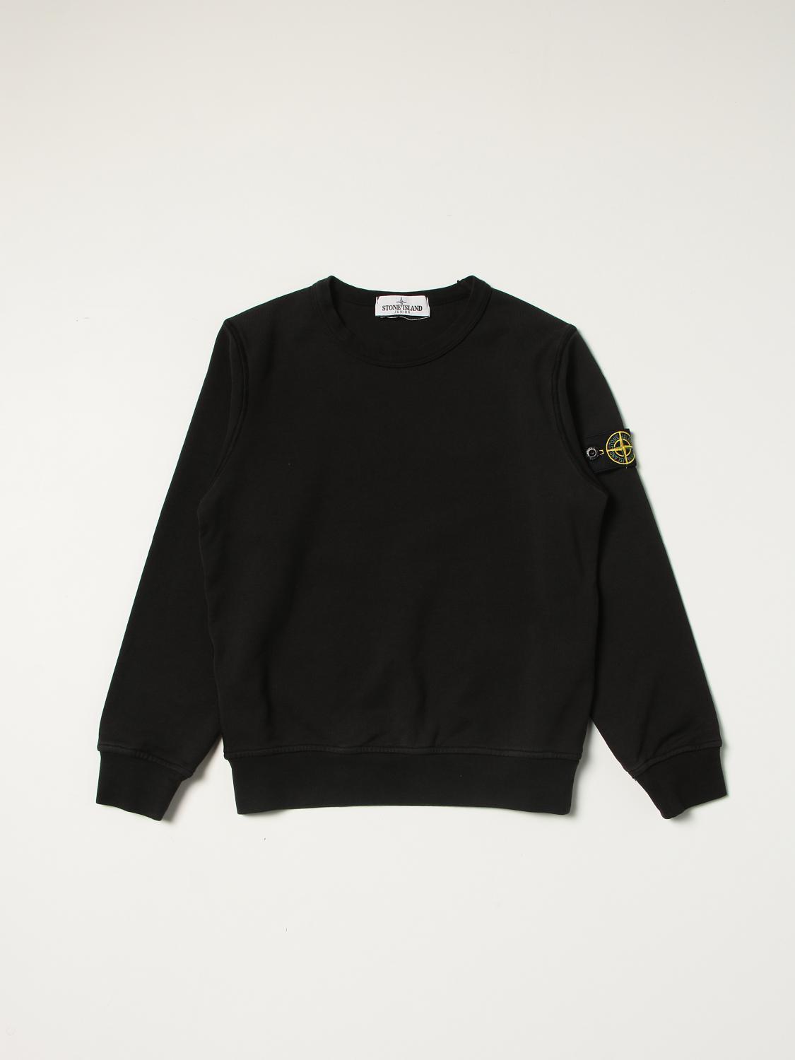 Stone Island Junior cotton sweatshirt with logo