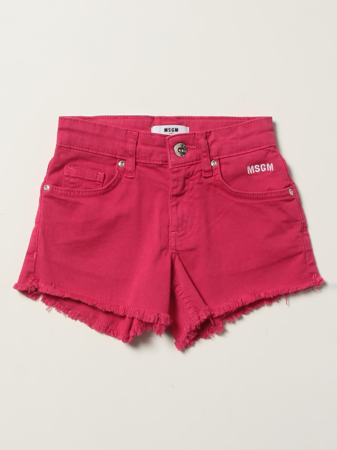 Short MSGM KIDS Kids colour Fuchsia