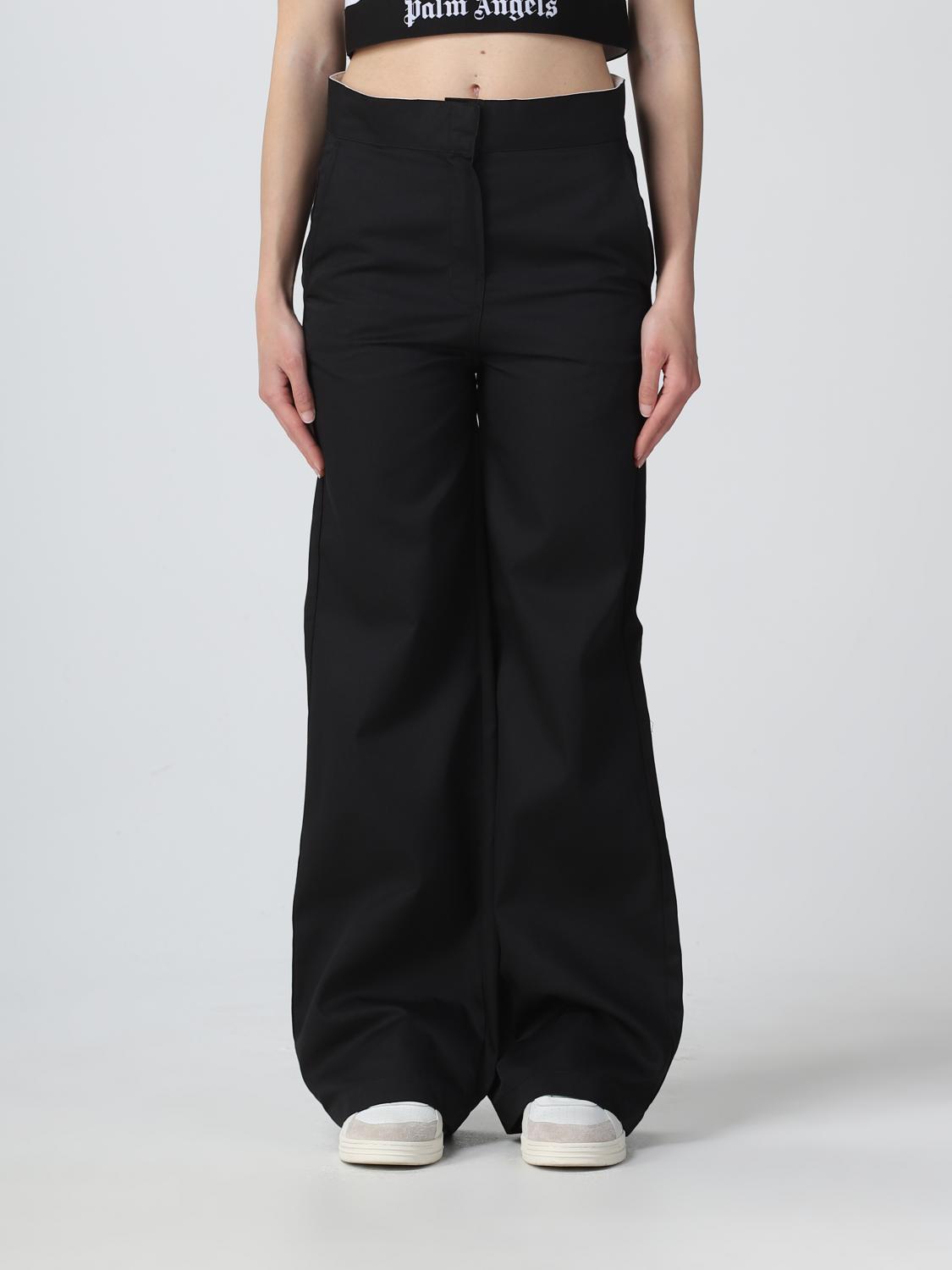 Trousers PALM ANGELS Woman colour Black