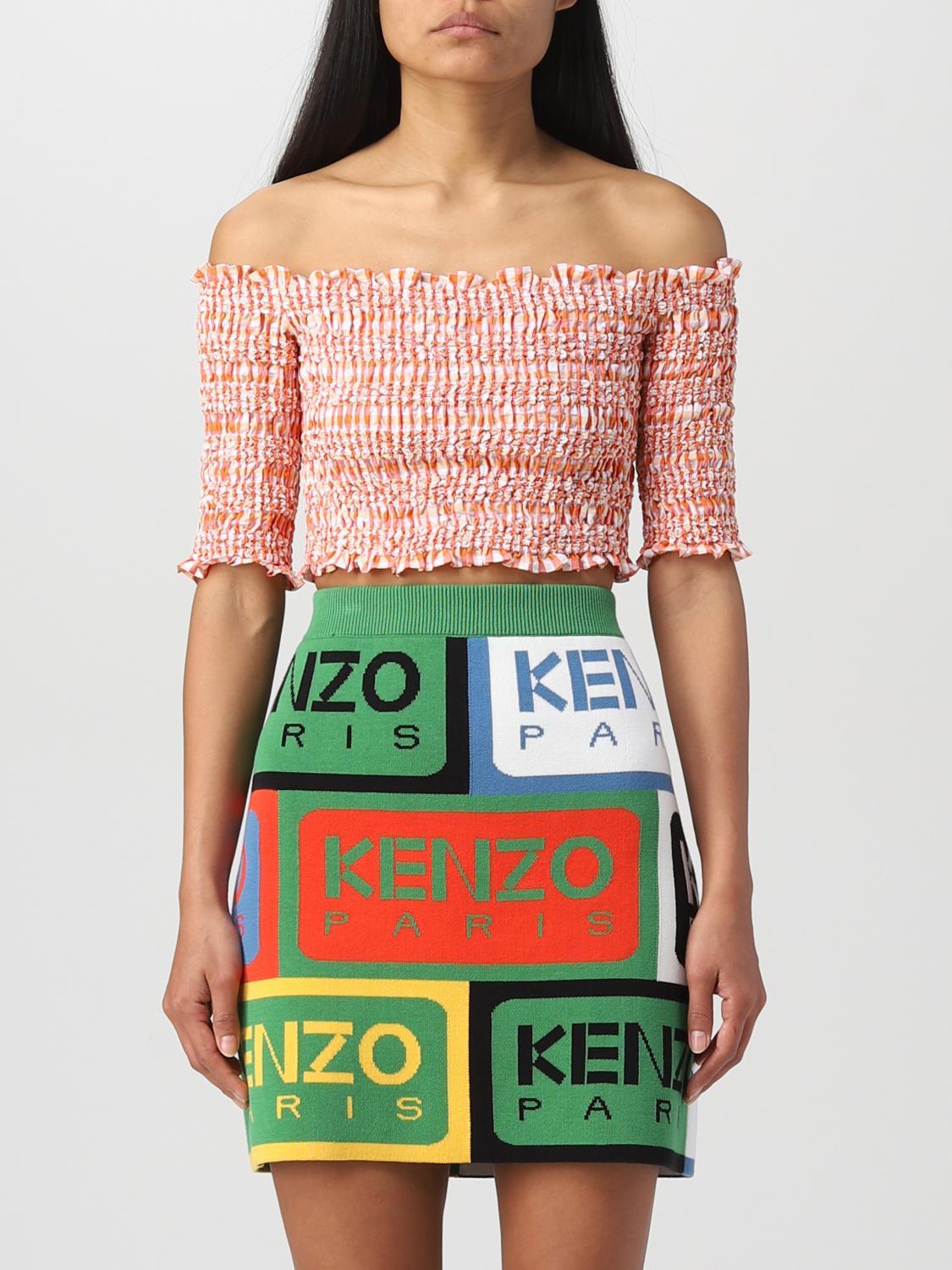 Top KENZO Woman colour Orange