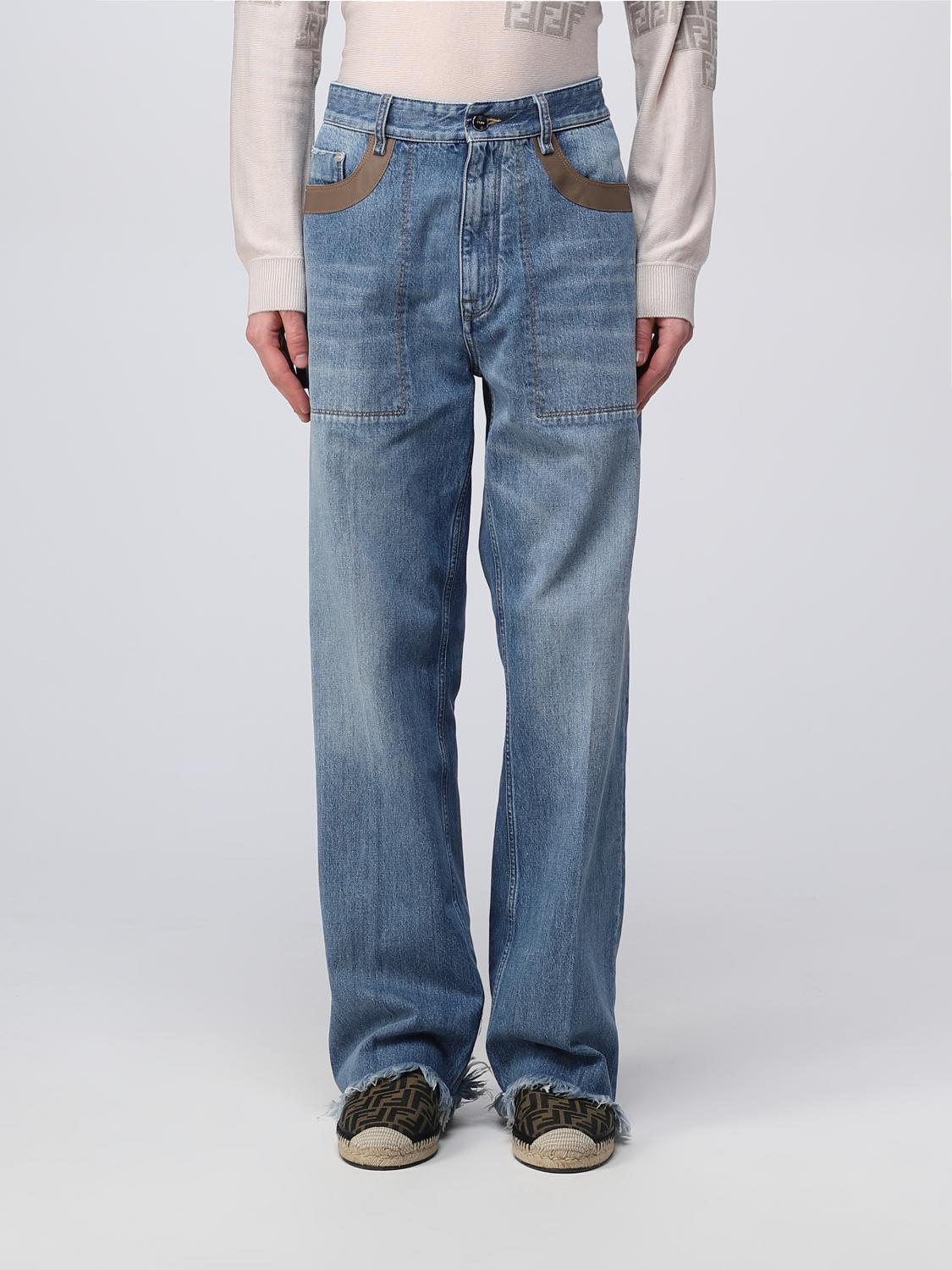 Jeans FENDI Men colour Denim