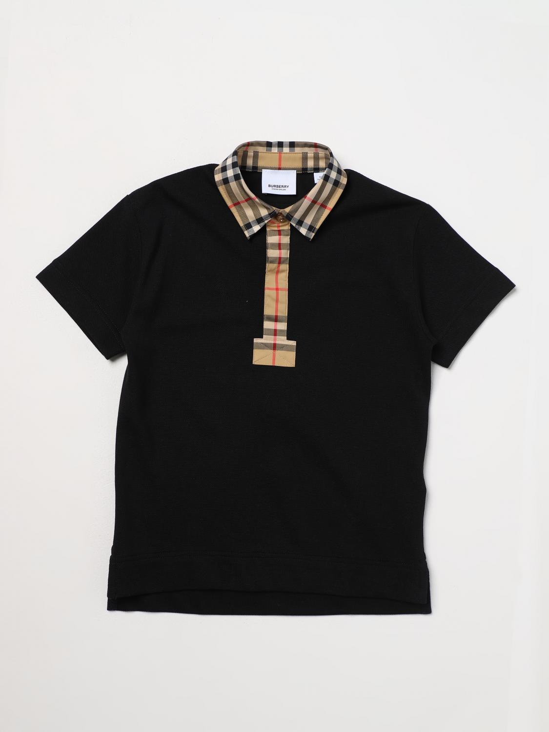 Polo Shirt BURBERRY KIDS Kids colour Black