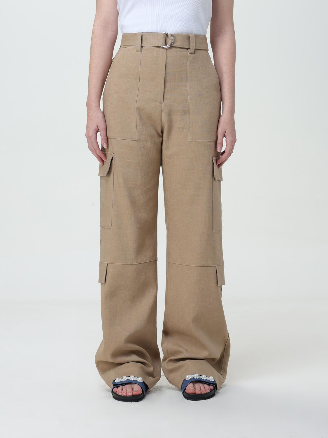 Trousers MSGM Woman colour Sand