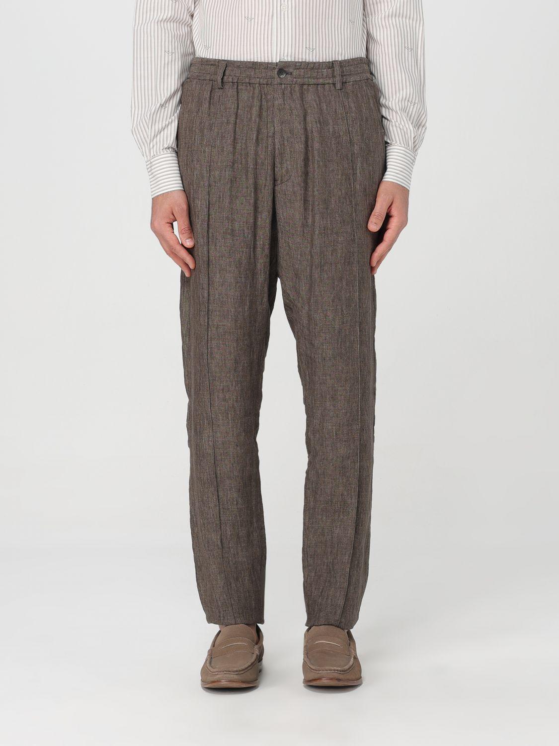 Trousers EMPORIO ARMANI Men colour Brown