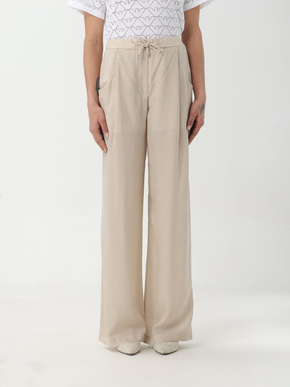 Trousers EMPORIO ARMANI Woman colour Natural