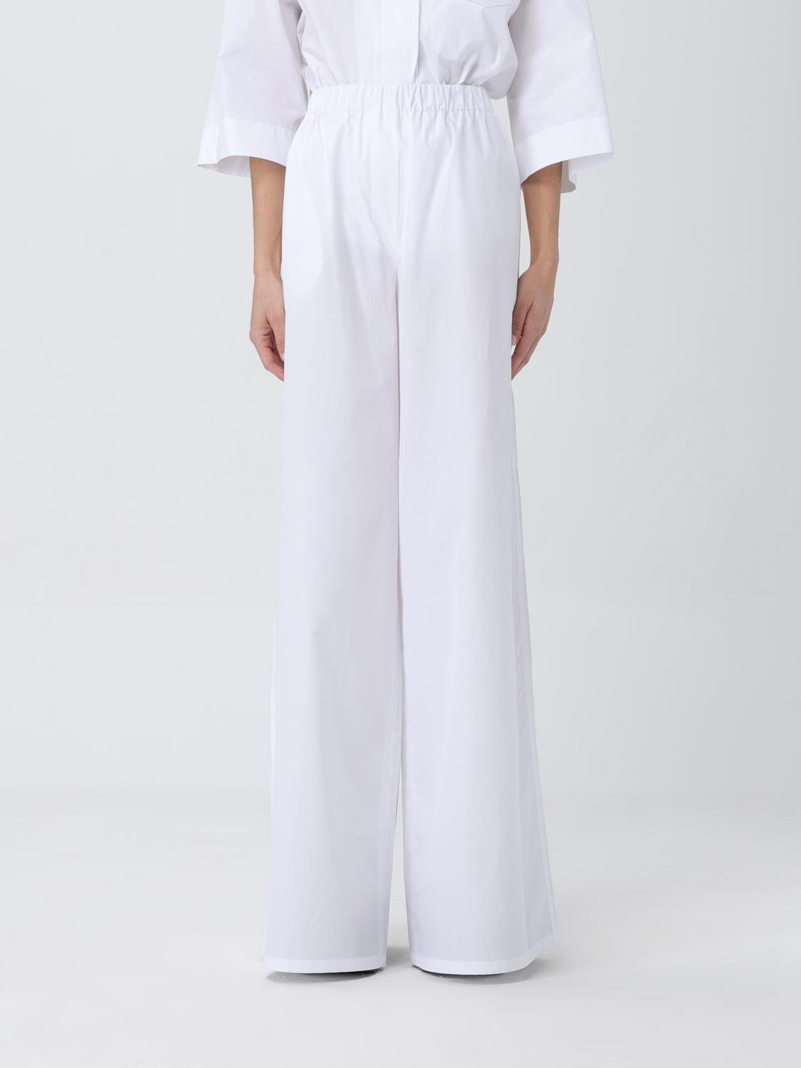 Trousers MAX MARA Woman colour White