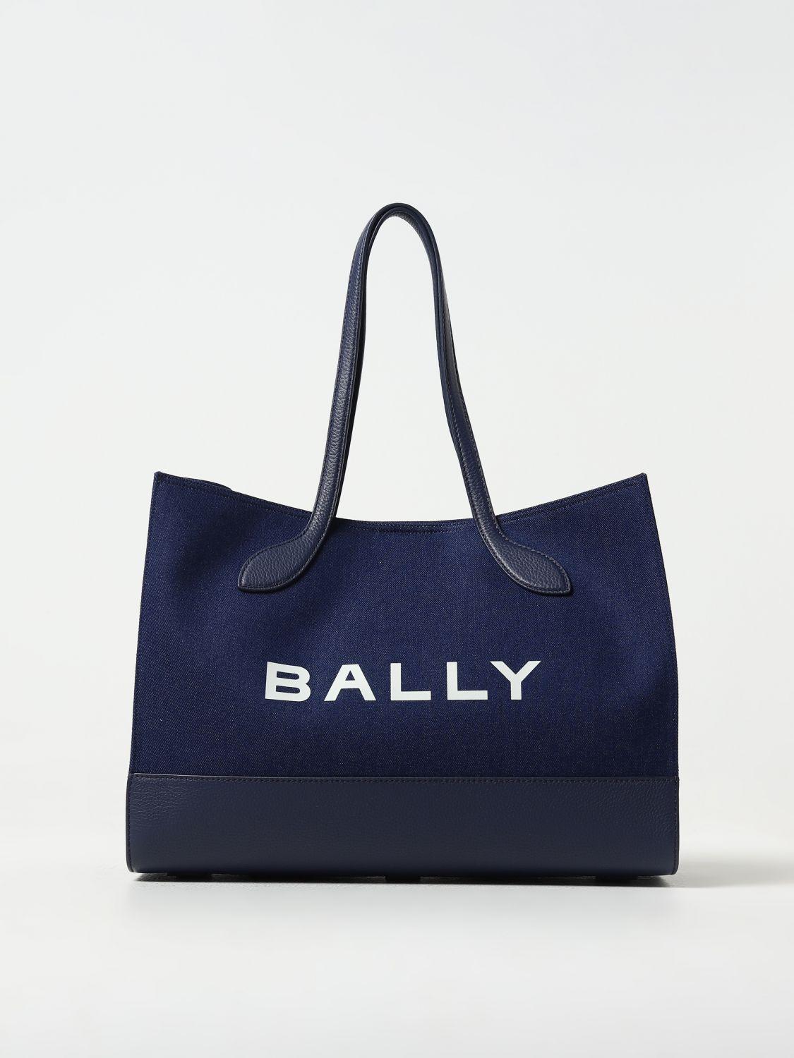 Tote Bags BALLY Woman colour Gnawed Blue