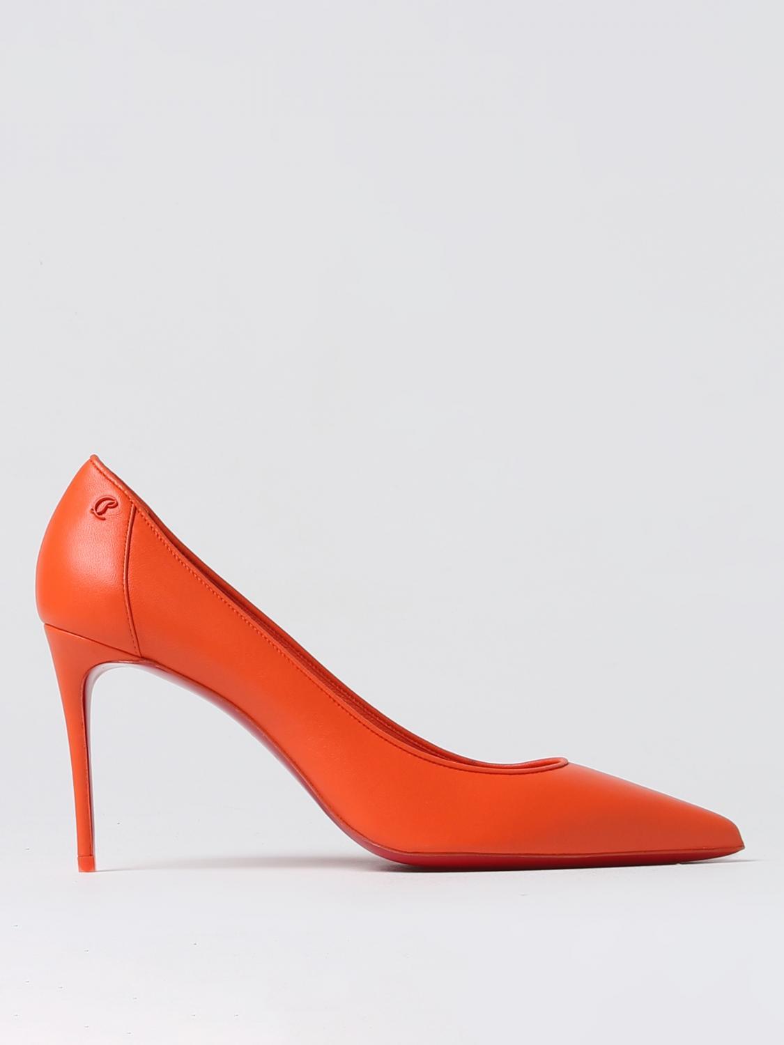 High Heel Shoes CHRISTIAN LOUBOUTIN Woman colour Tangerine