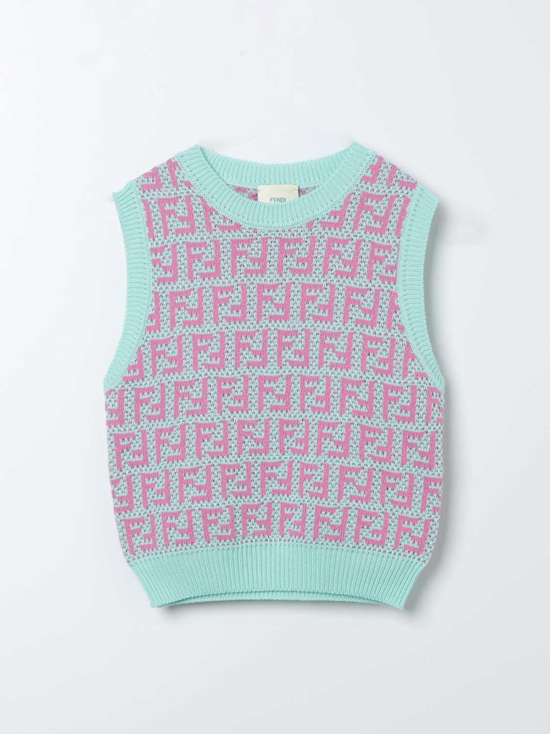 Top FENDI KIDS Kids colour Sky Blue