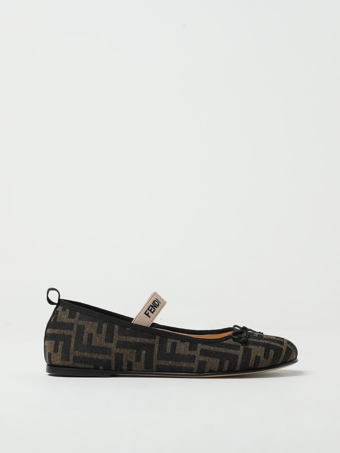 Shoes FENDI KIDS Kids colour Tobacco