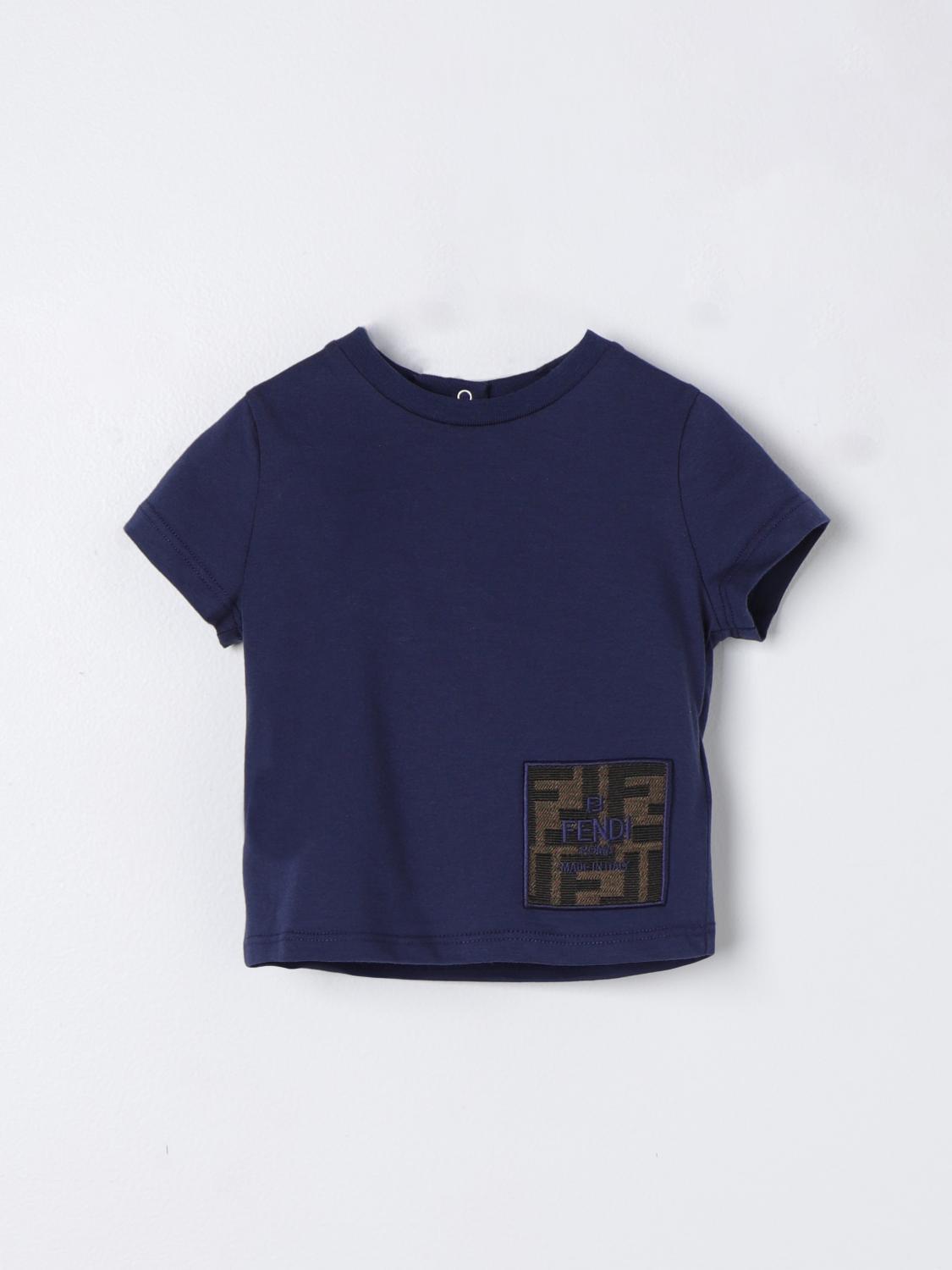 T-Shirt FENDI KIDS Kids colour Blue