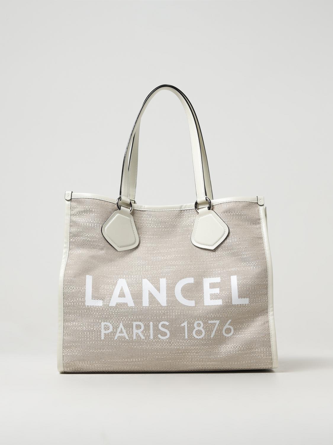 Tote Bags LANCEL Woman colour Natural