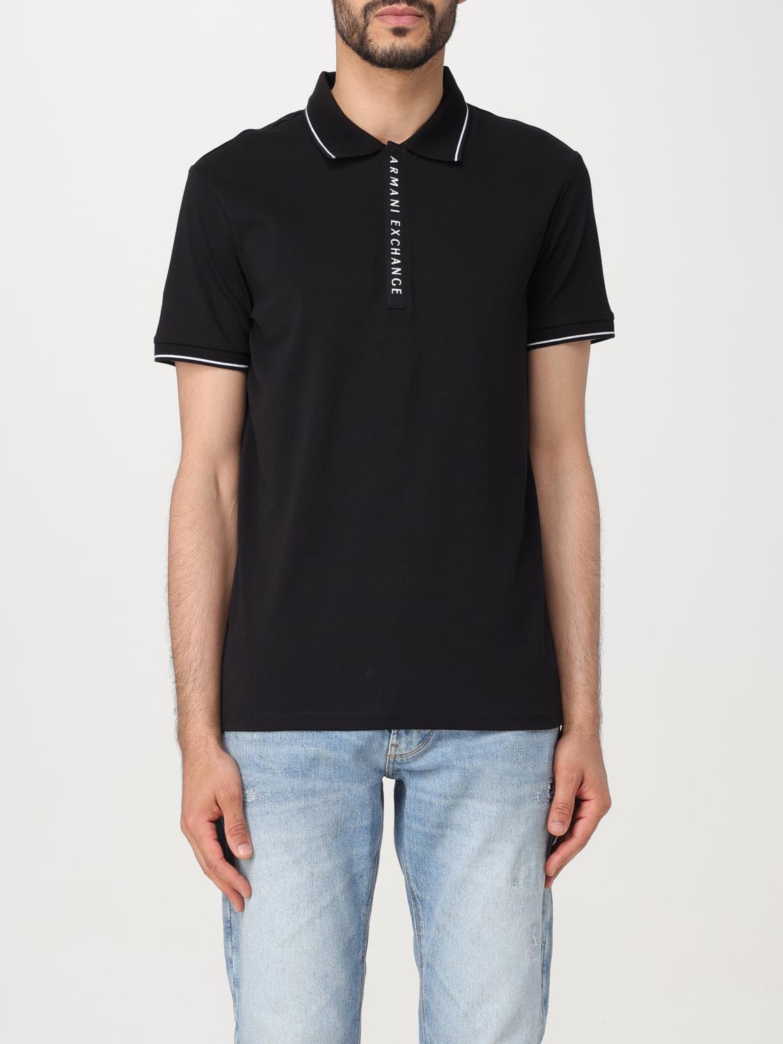 Polo Shirt ARMANI EXCHANGE Men colour Black