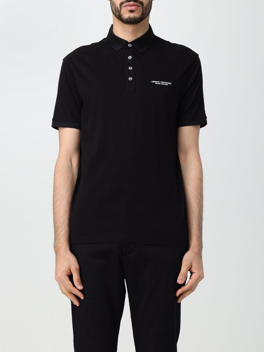 Polo Shirt ARMANI EXCHANGE Men colour Black