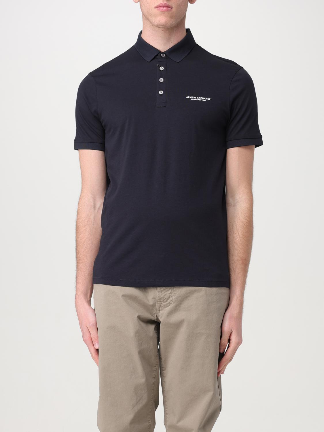 Polo Shirt ARMANI EXCHANGE Men colour Blue