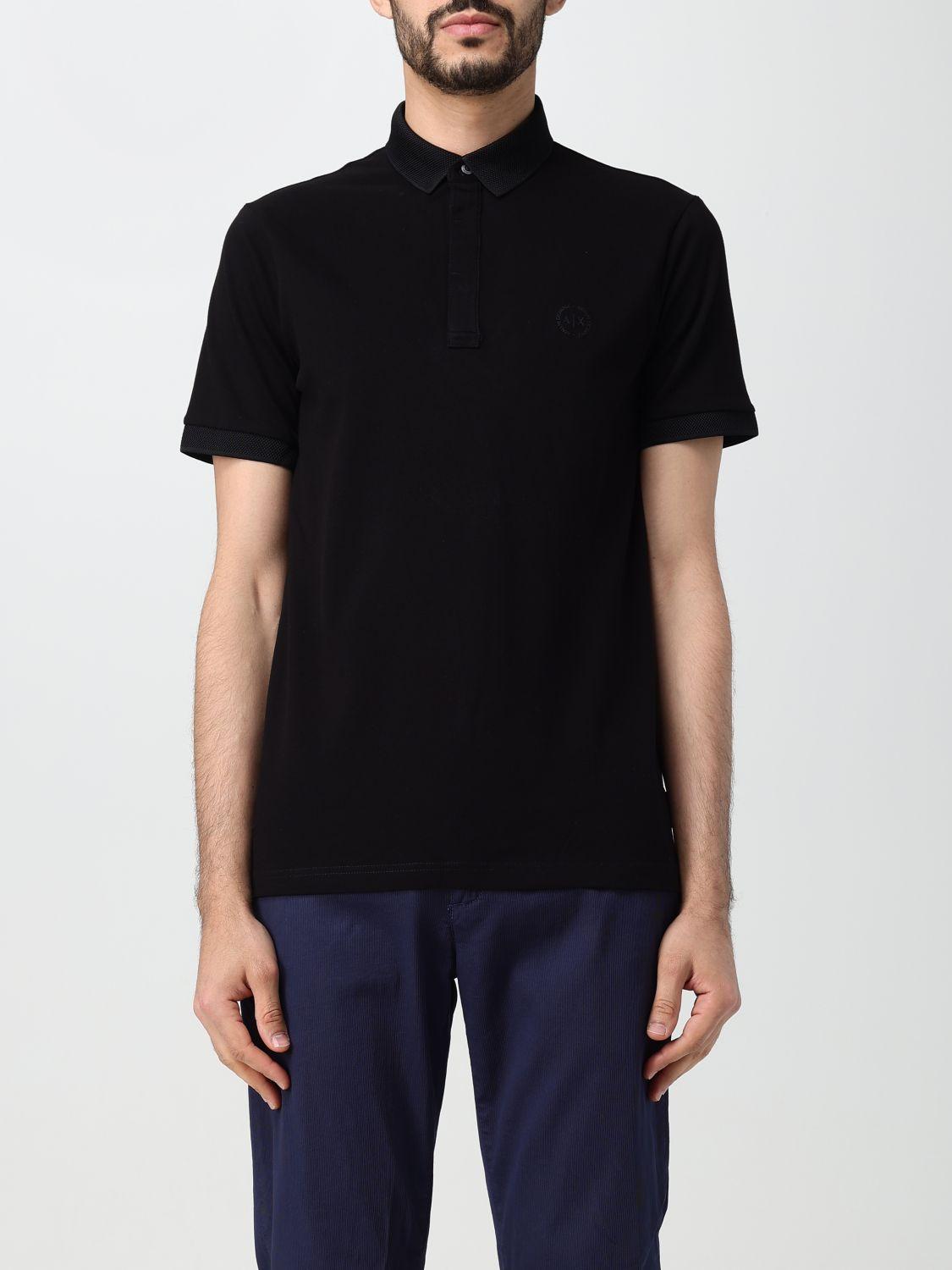 Polo Shirt ARMANI EXCHANGE Men colour Black