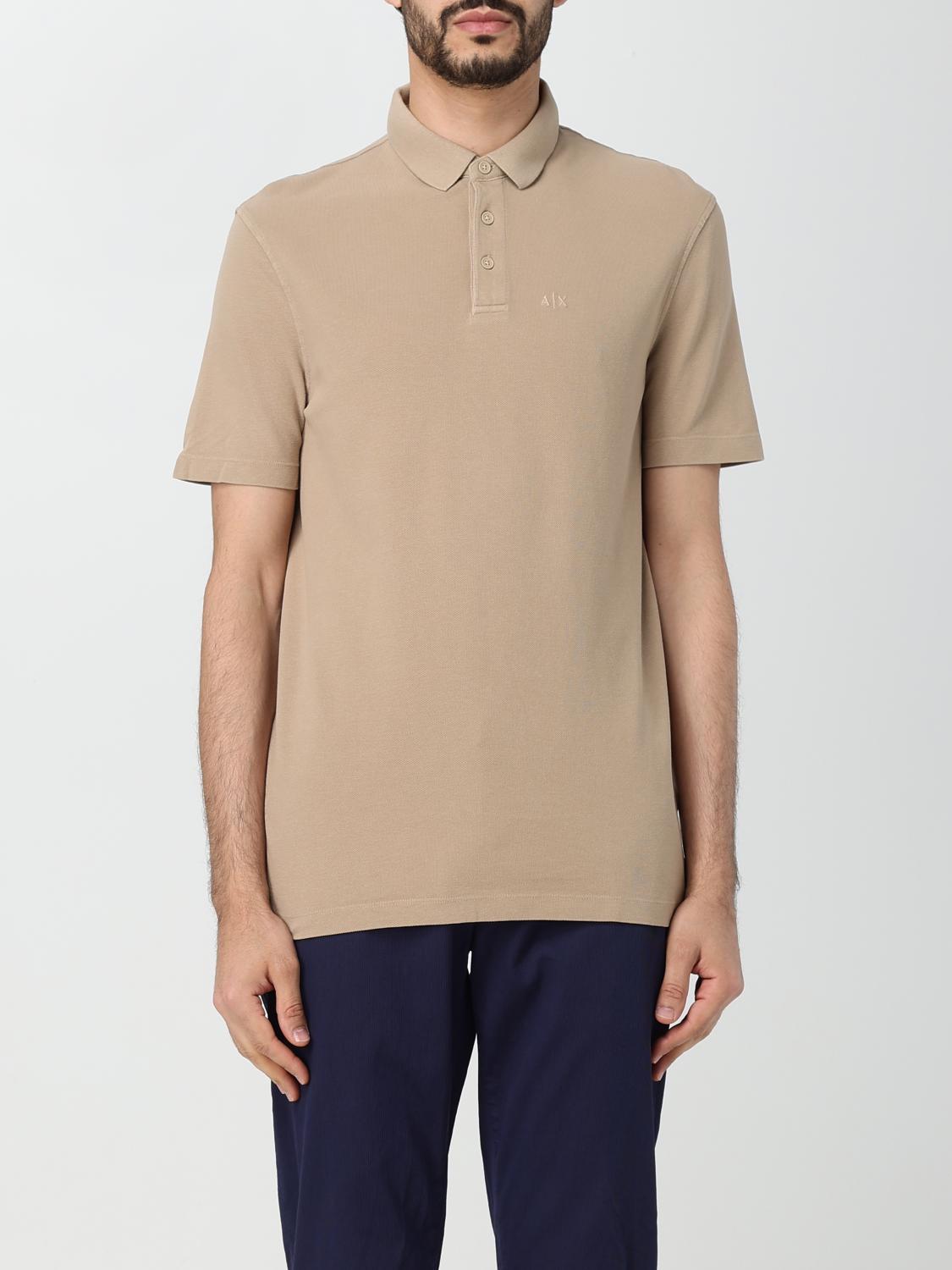 Polo Shirt ARMANI EXCHANGE Men colour Sand