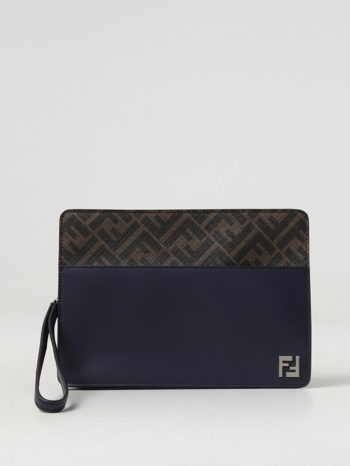 Briefcase FENDI Men colour Navy